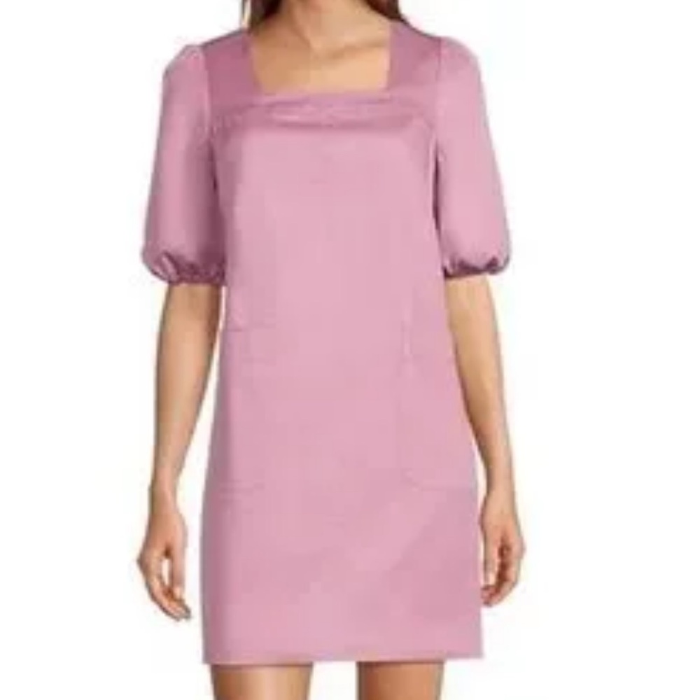 LDT Mauve Puff Sleeve Mini Dress P2P 19in